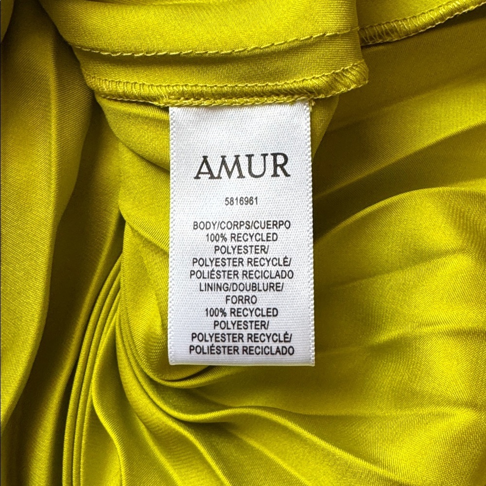 Amur Dixon Halter Dress Citrine Green Size 8 NWT - Picture 15 of 16